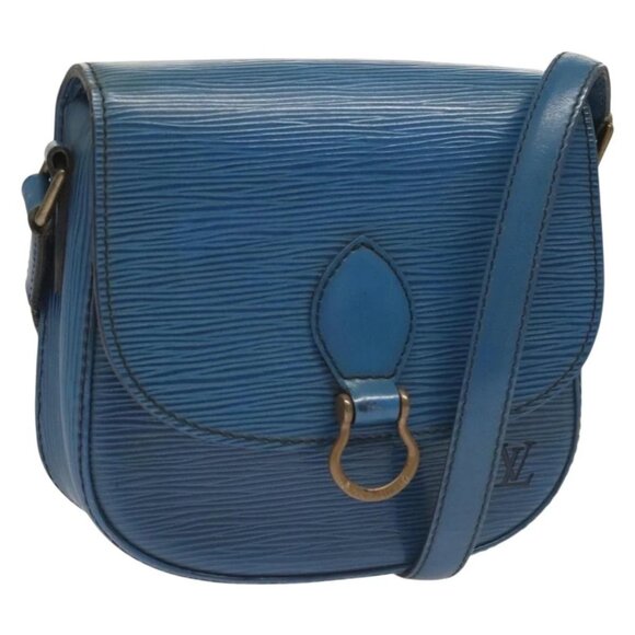 LOUIS VUITTON Epi Saint Cloud PM Shoulder Bag Blue M52195 LV Auth ep9356 - Picture 1 of 16